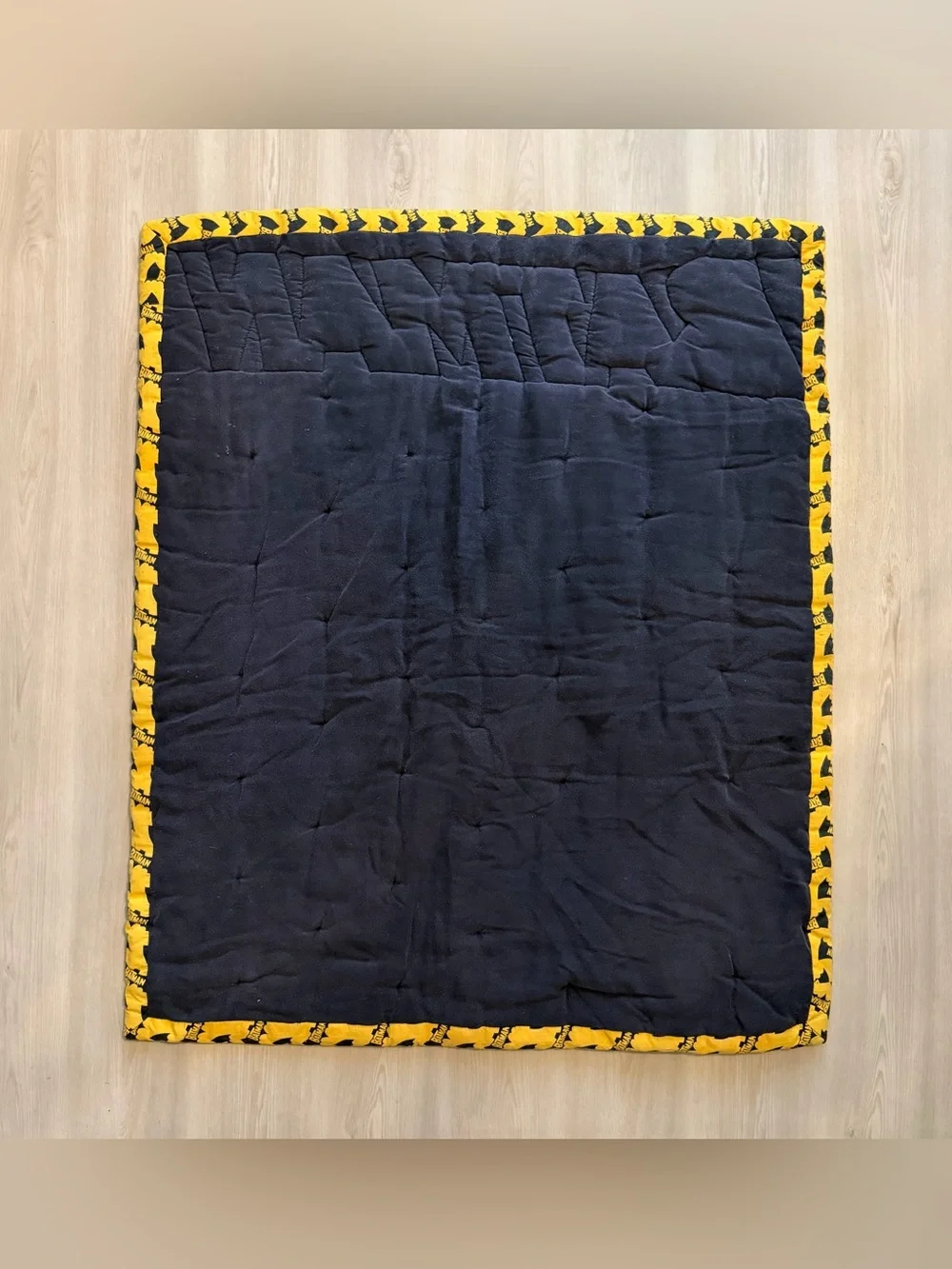 Batman Quilt Bedspread Comforter Blanket  33.5x40.5 - Handmade